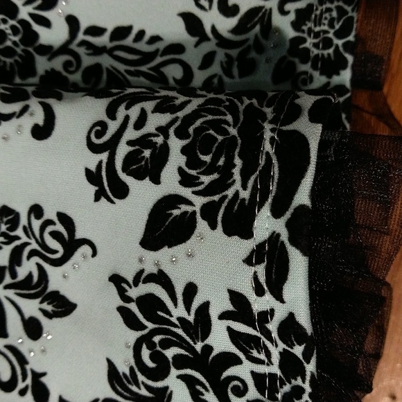 Knitworks fancy, mint/black dress size 7 - Picture 2 of 3